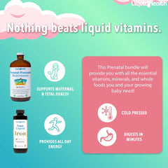 Liquid Health Prenatal/Postnatal liquid multivitamin bottle