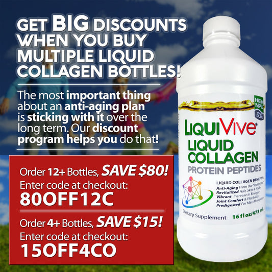 LiquiVive Liquid Collagen bottle back label