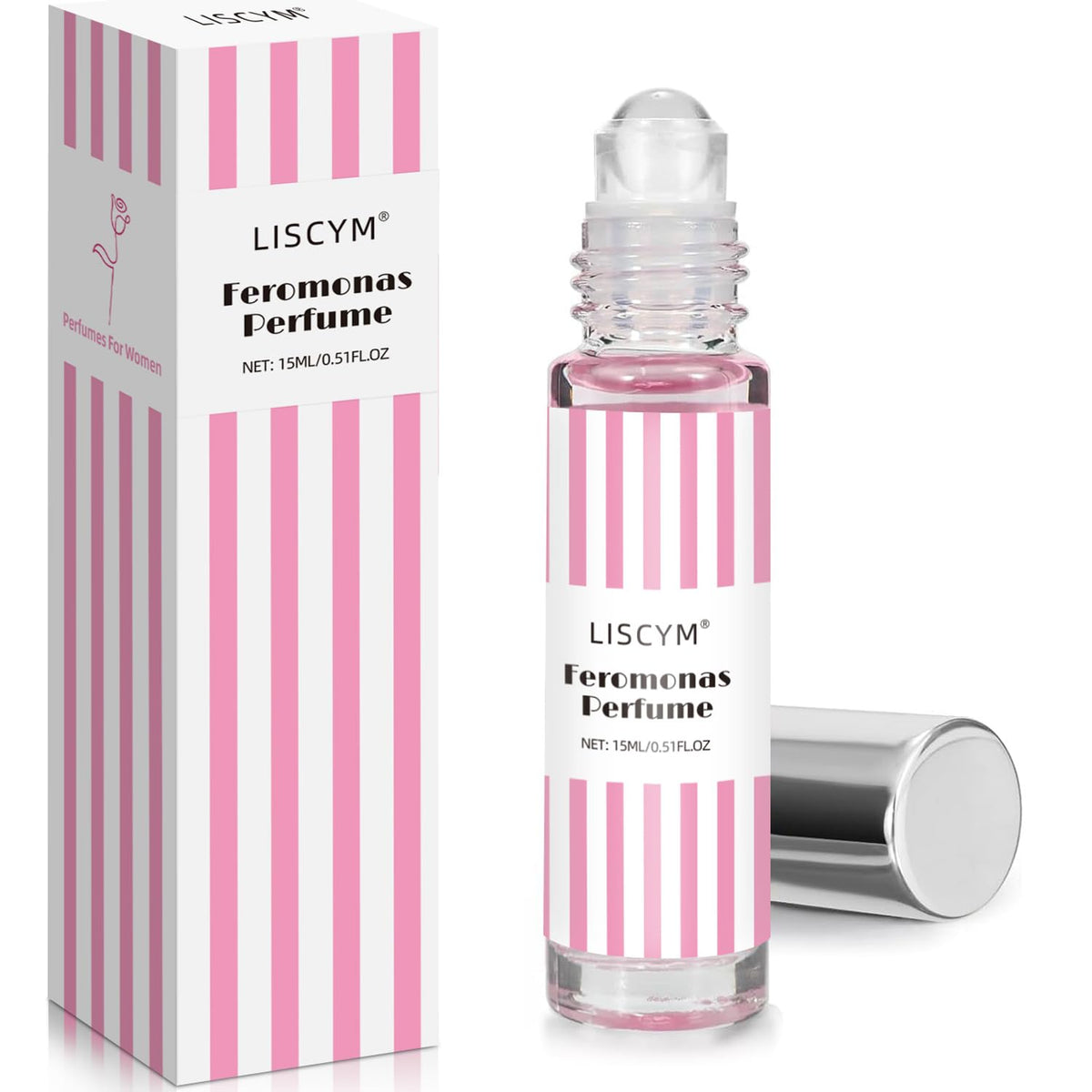 Liscym pheromones bottle pour: discreet travel-size fragrance for daily confidence.