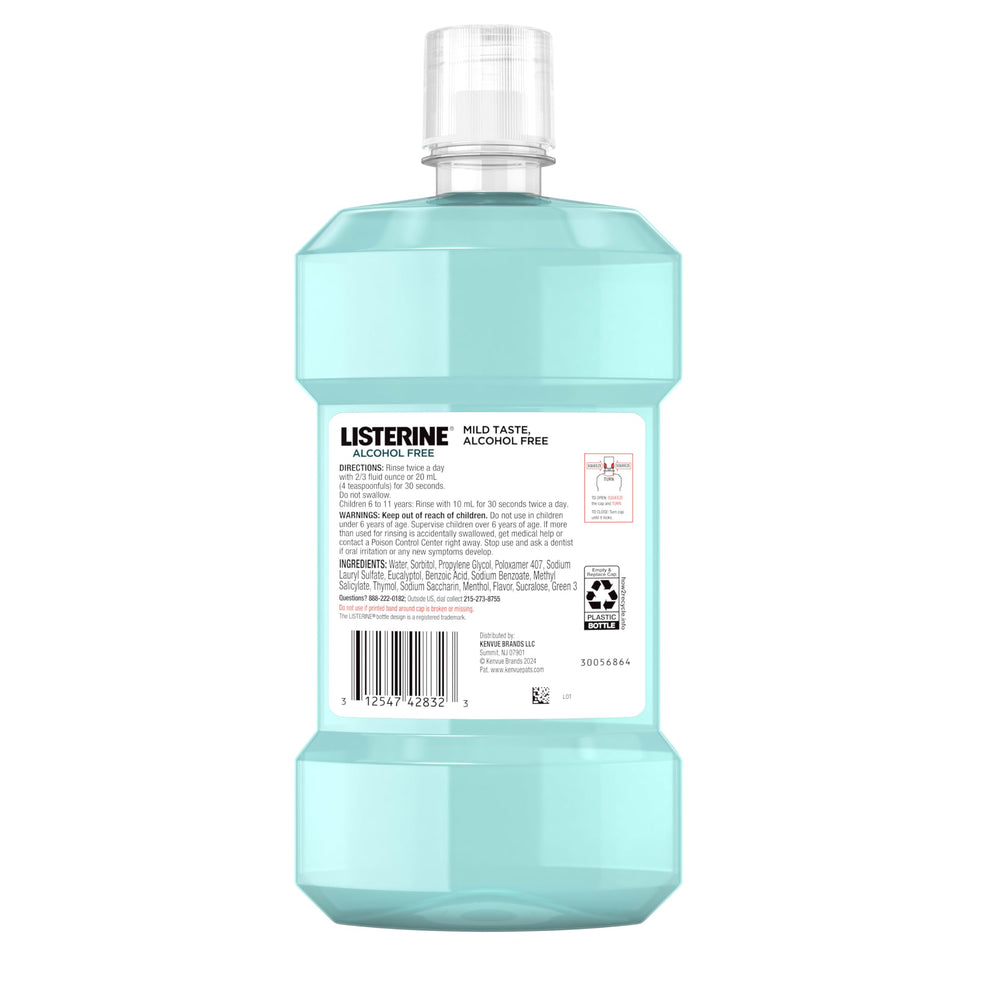 Display of Listerine 6-pack with bottles