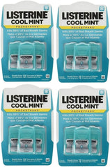 Front view of Listerine Cool Mint Pocketpaks 288-strip pack