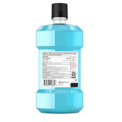Back label of Listerine Gum Therapy Glacier Mint 1 L bottle