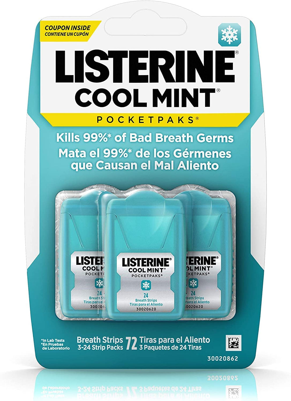 Portable, compact dispenser for Listerine Pocketpaks