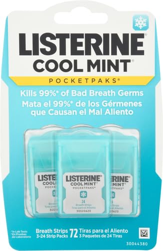 Front view of the Cool Mint Pocketpaks 72-count box
