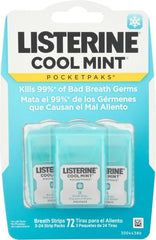 Front view of the Cool Mint Pocketpaks 72-count box