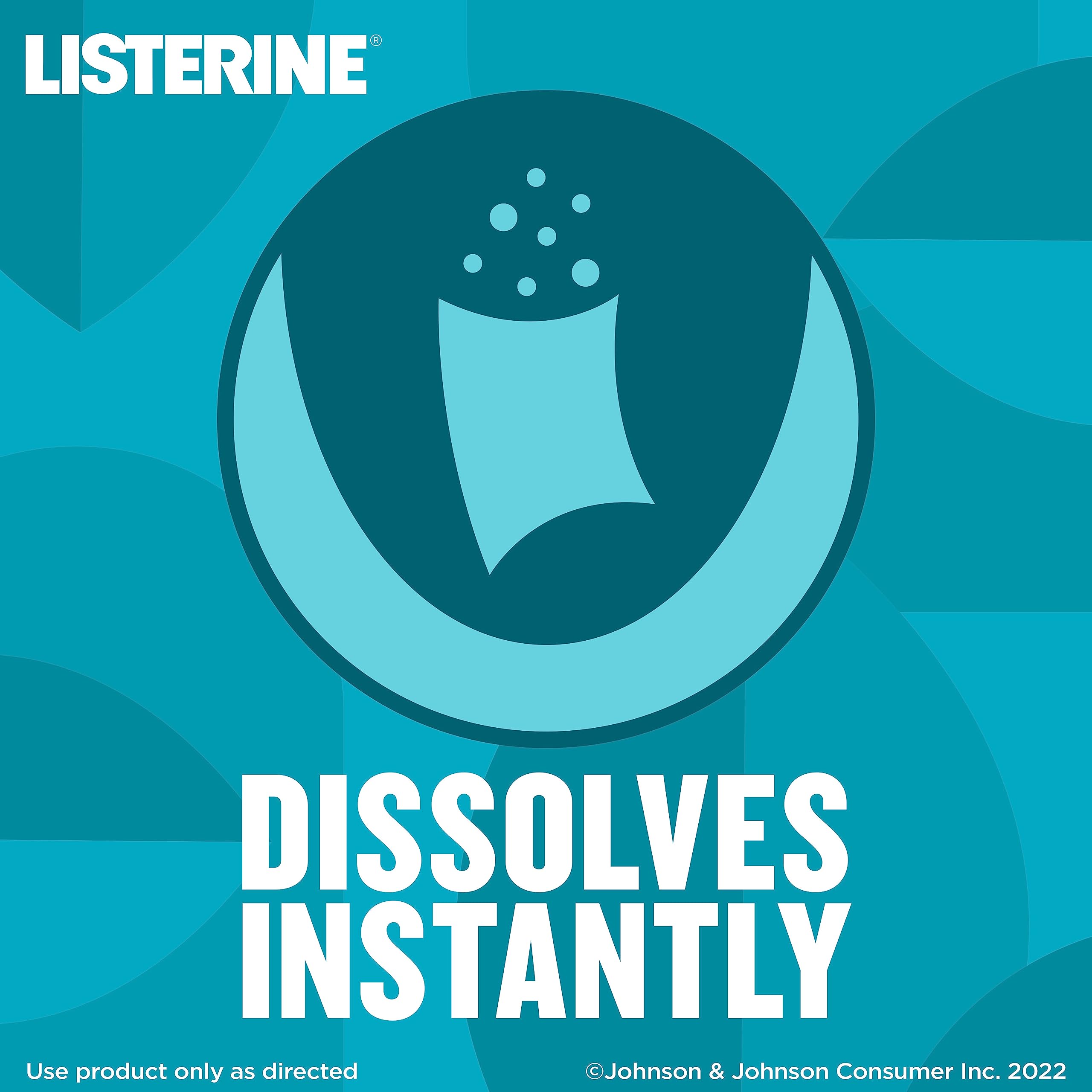Dissolving PocketPaks breath strip on the tongue