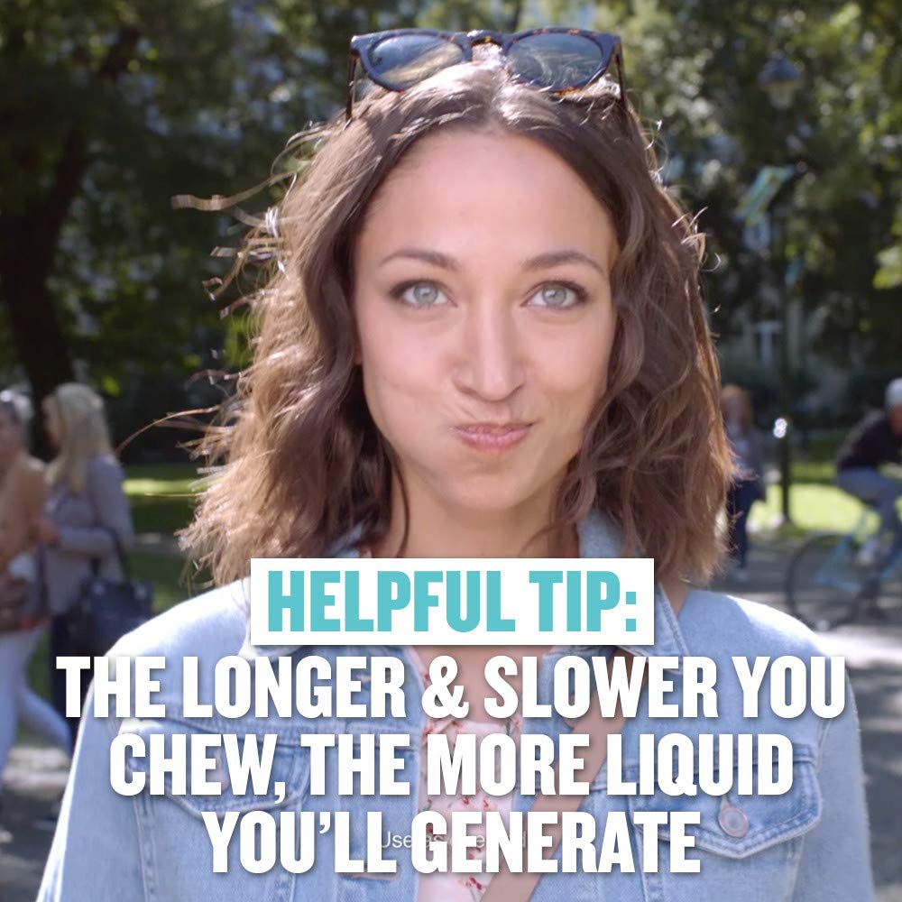 Chewable tablets about to activate in mouth