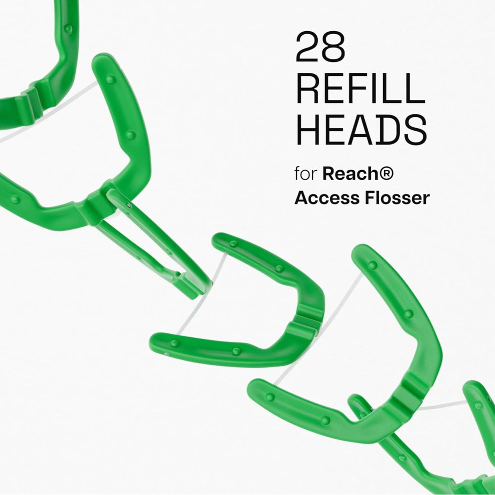 Mint flavored floss heads compatible with Reach Ultraclean Access Flosser