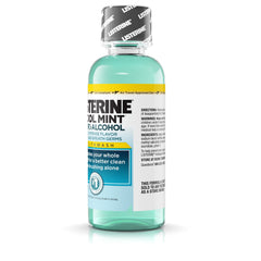 Front view of 3.2 oz Listerine bottle in pack