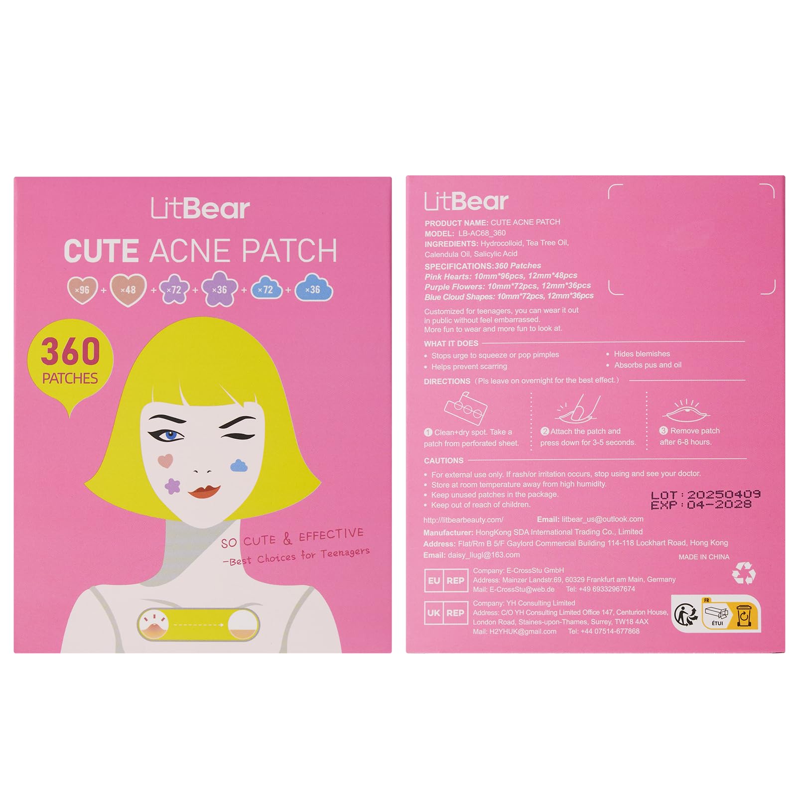 LitBear colorful patches add a cute touch to outfits