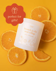 Removable lid candle with 50-hour burn by Literie NYC.