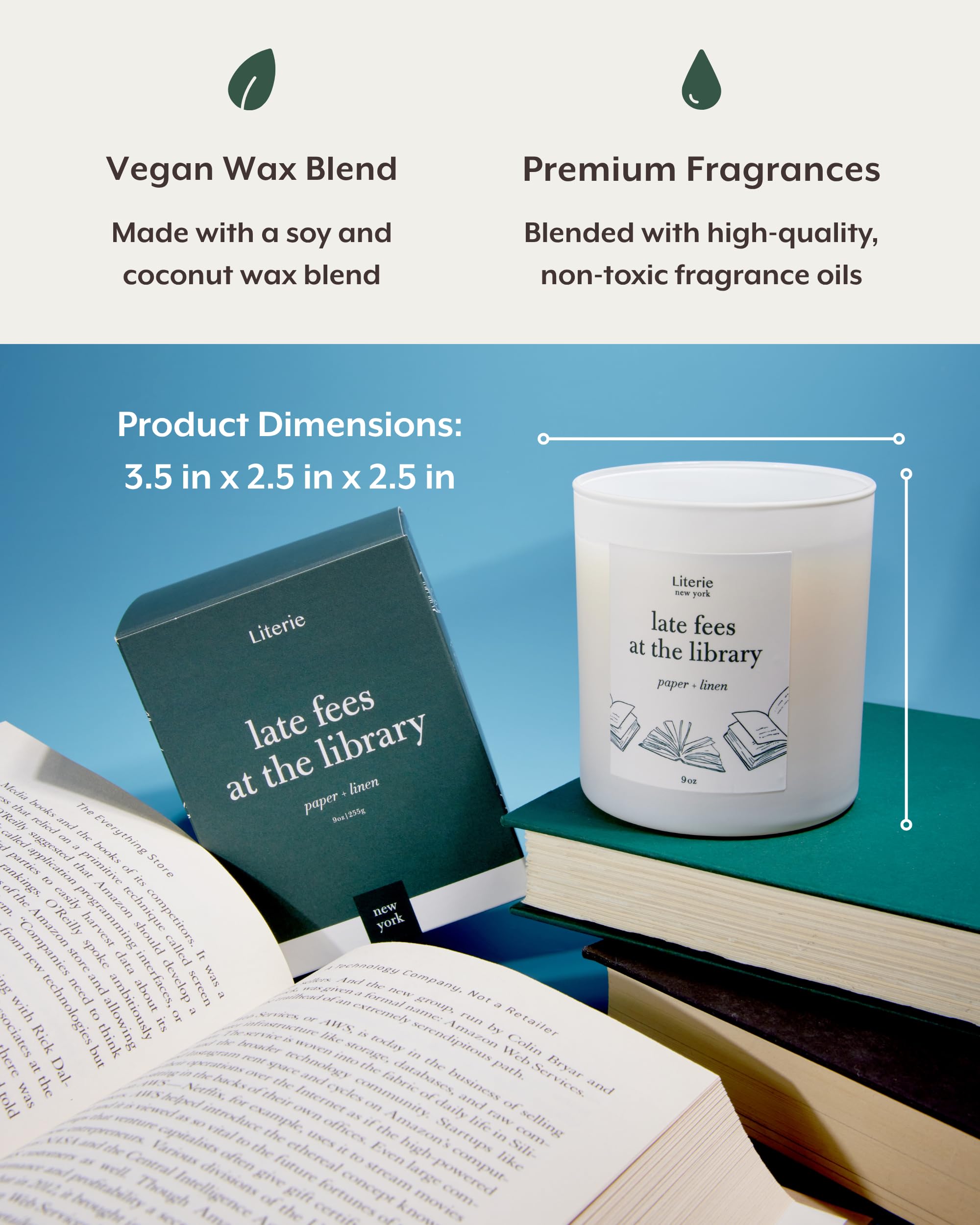 Gift-ready packaging for Literie NYC Inspired Candle