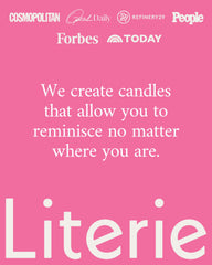 Literie scent-forward vegan candle ideal for home, office, and gifting.