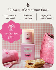 Literie vegan soy coconut wax blend candle with clean-burning formula.