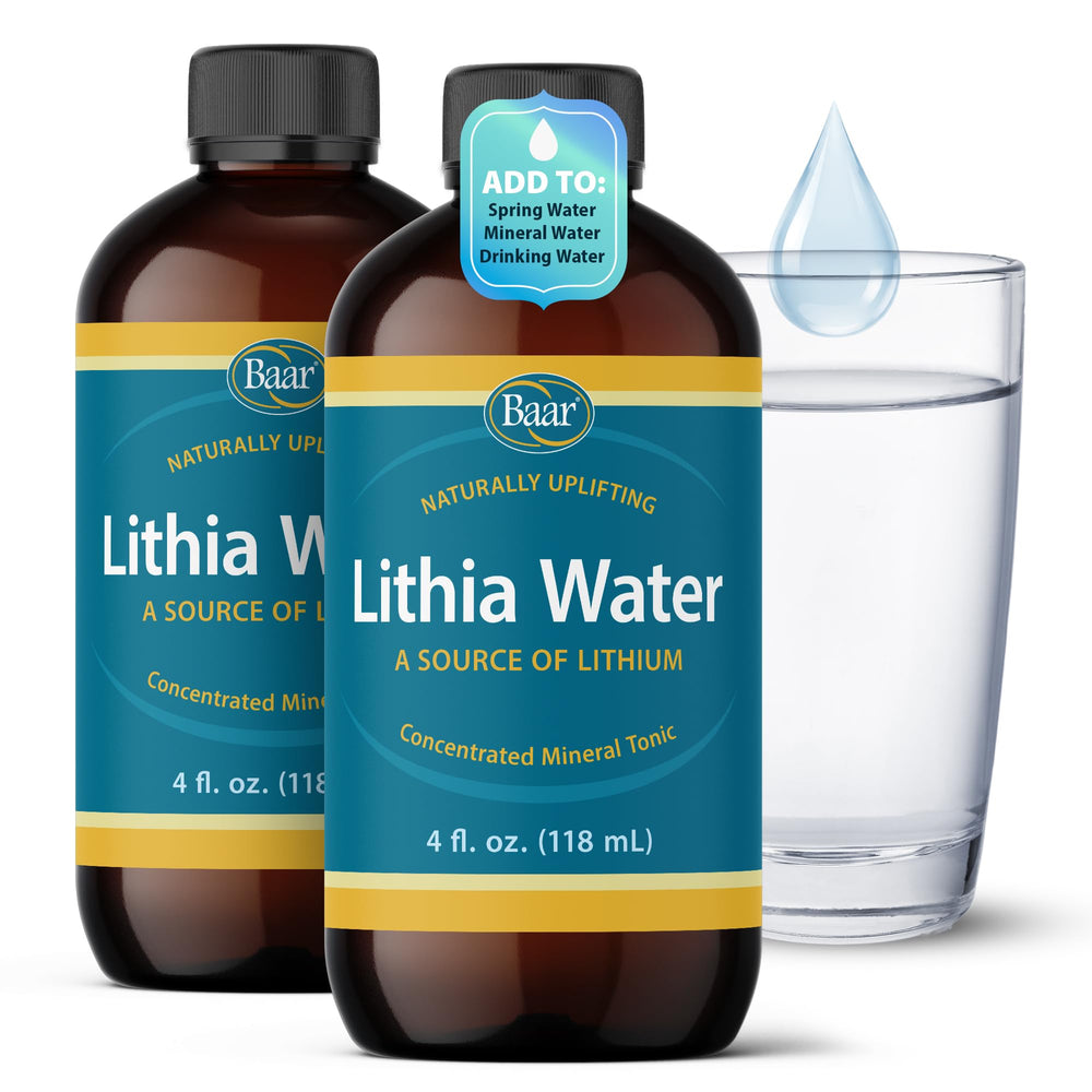 Lithia Water 4 fl oz bottles, 2-pack, front view