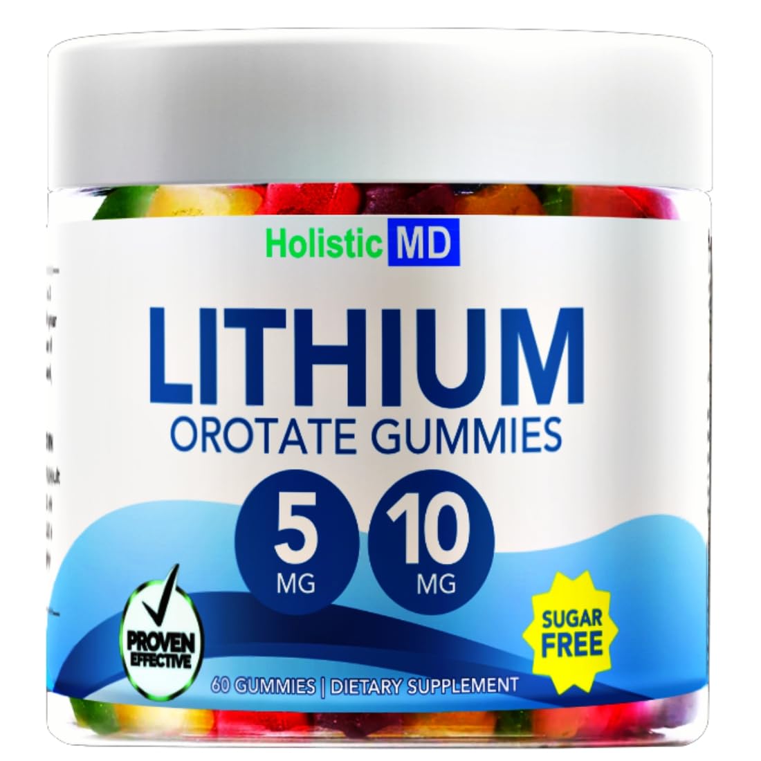 HolisticMd Lithium Orotate Gummies 60 count packaging