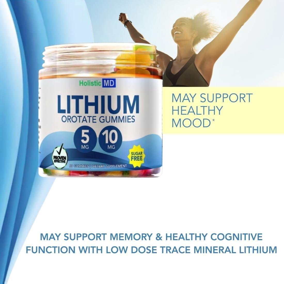 Orange flavored Lithium Orotate gummies