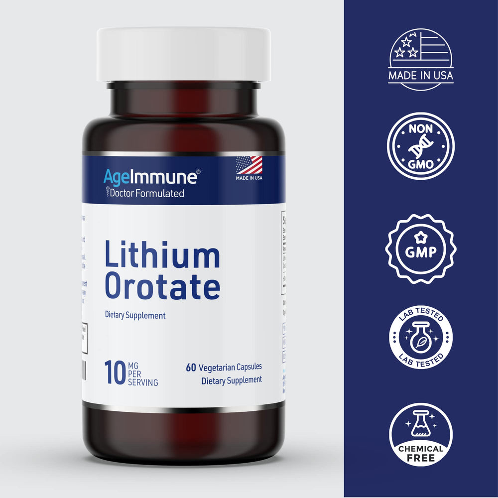 Product packaging showing Magnesium Stearate Free claim.