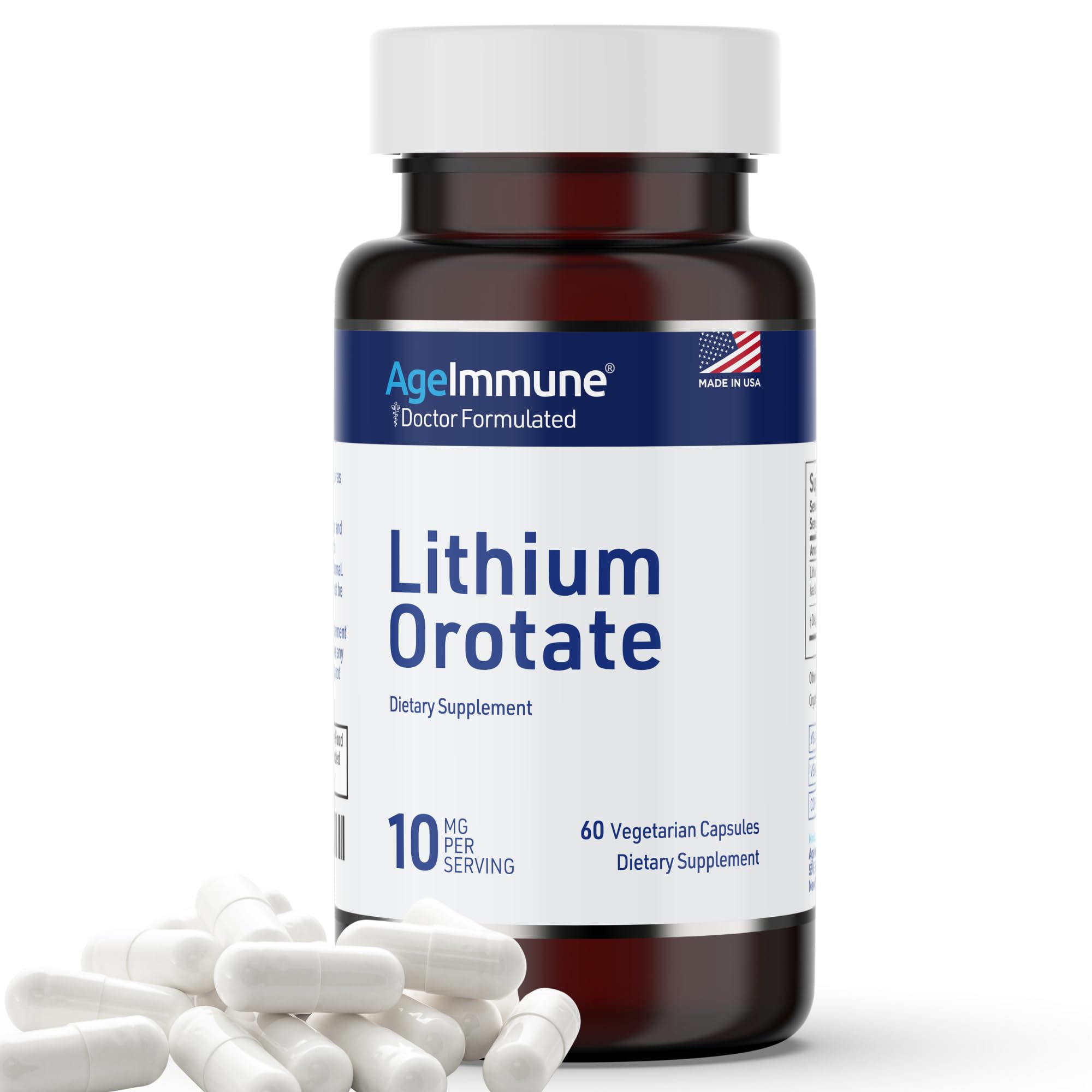 Bottle with label stating two months supply (60 capsules).
