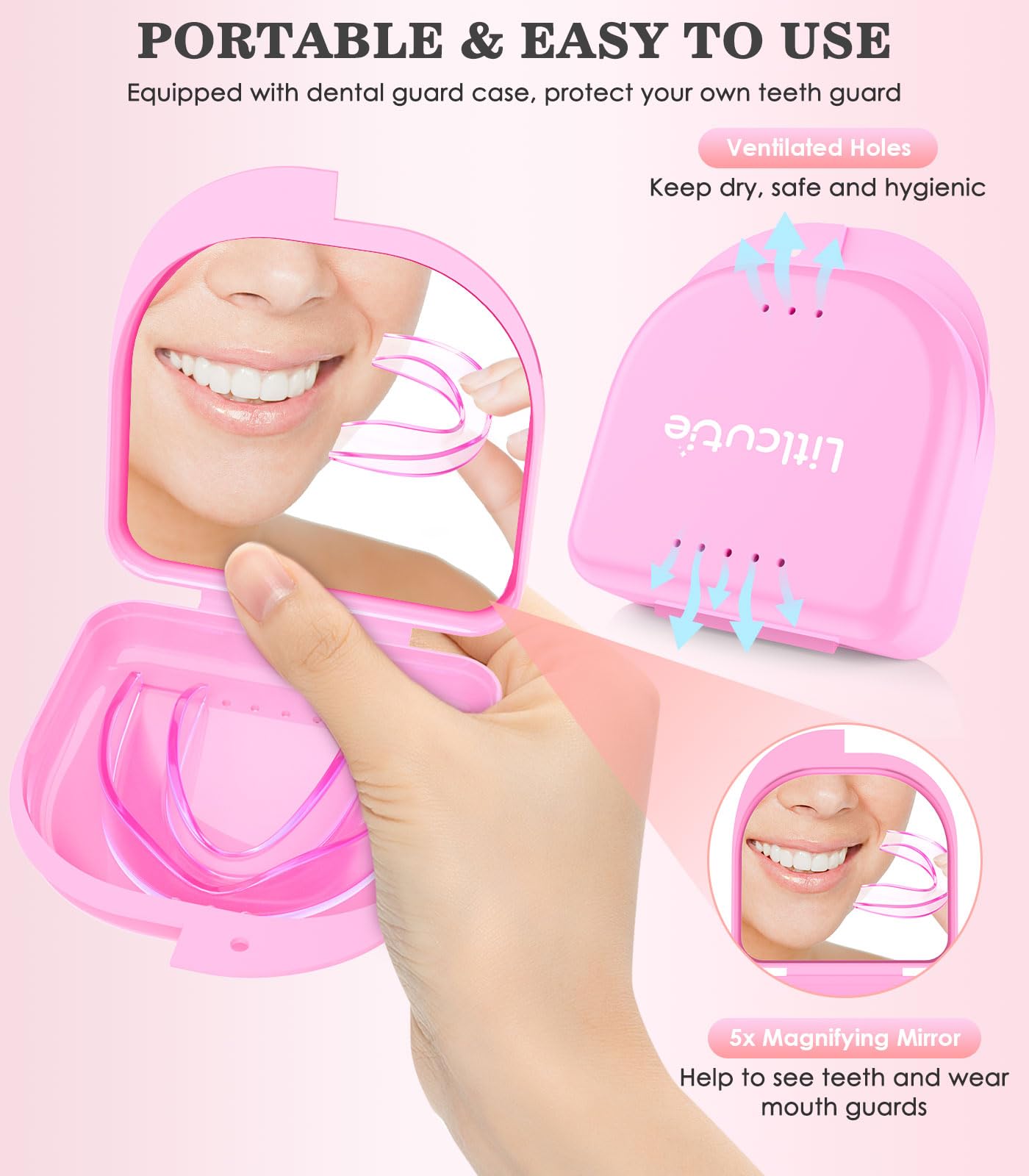 Litlcutie large mouth guard – trimmed for custom fit and comfort