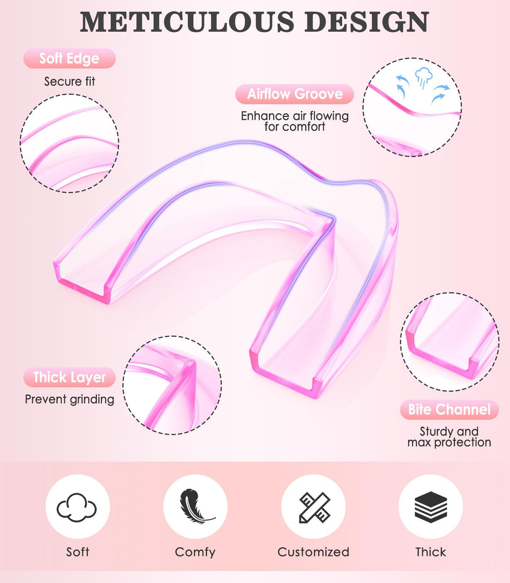 Litlcutie mouth guard with soft, flexible edges for a secure fit
