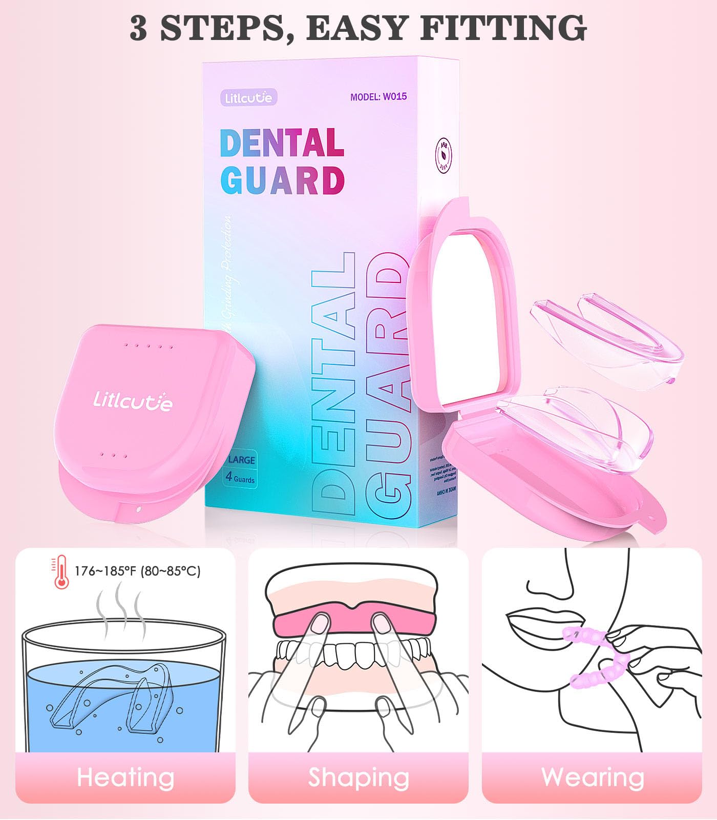 Close-up of Litlcutie dental-grade material