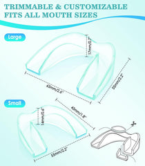 Moldable EVA guards showing two sizes