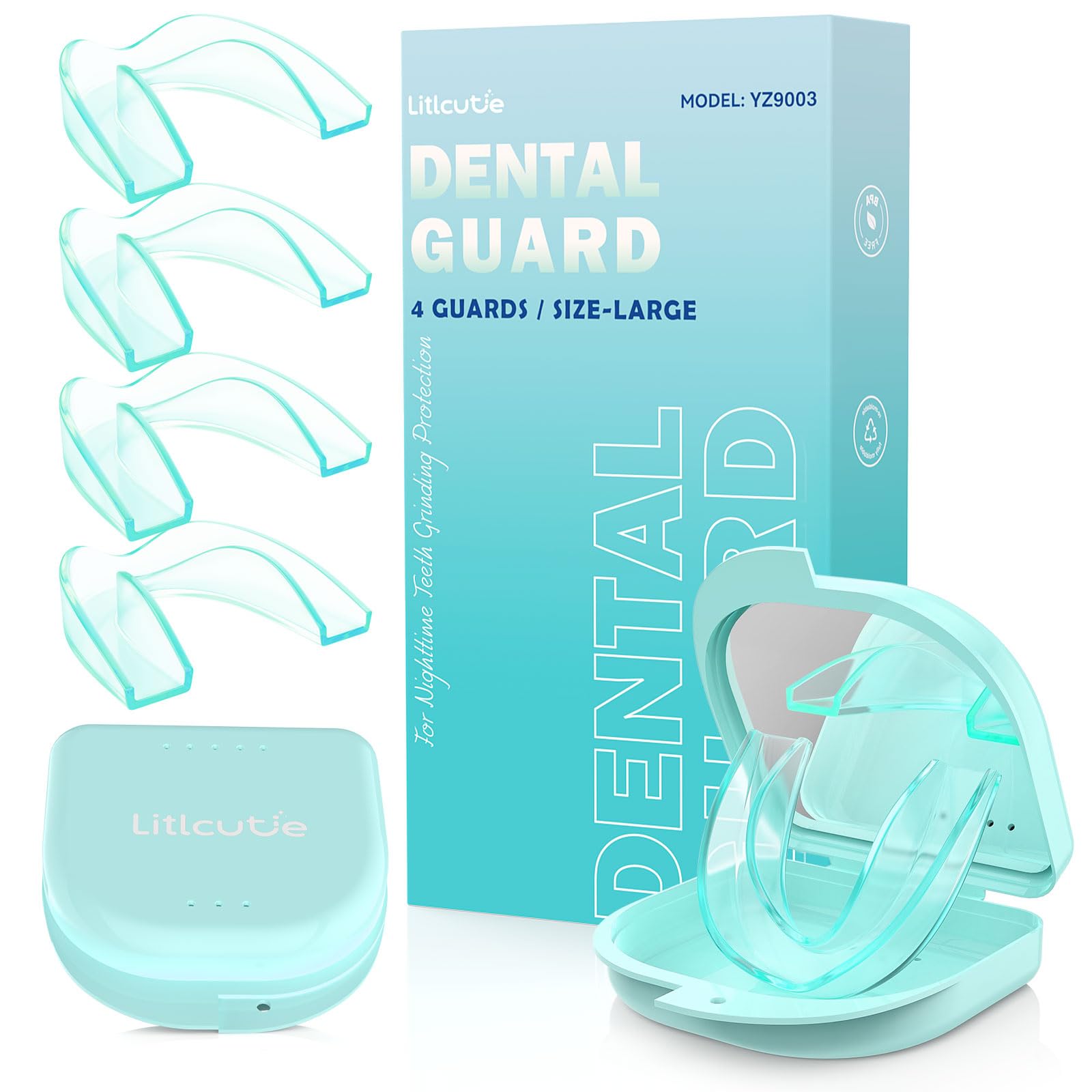 Litlcutie Mouth Guard for Teeth Grinding at Night – Mint Green