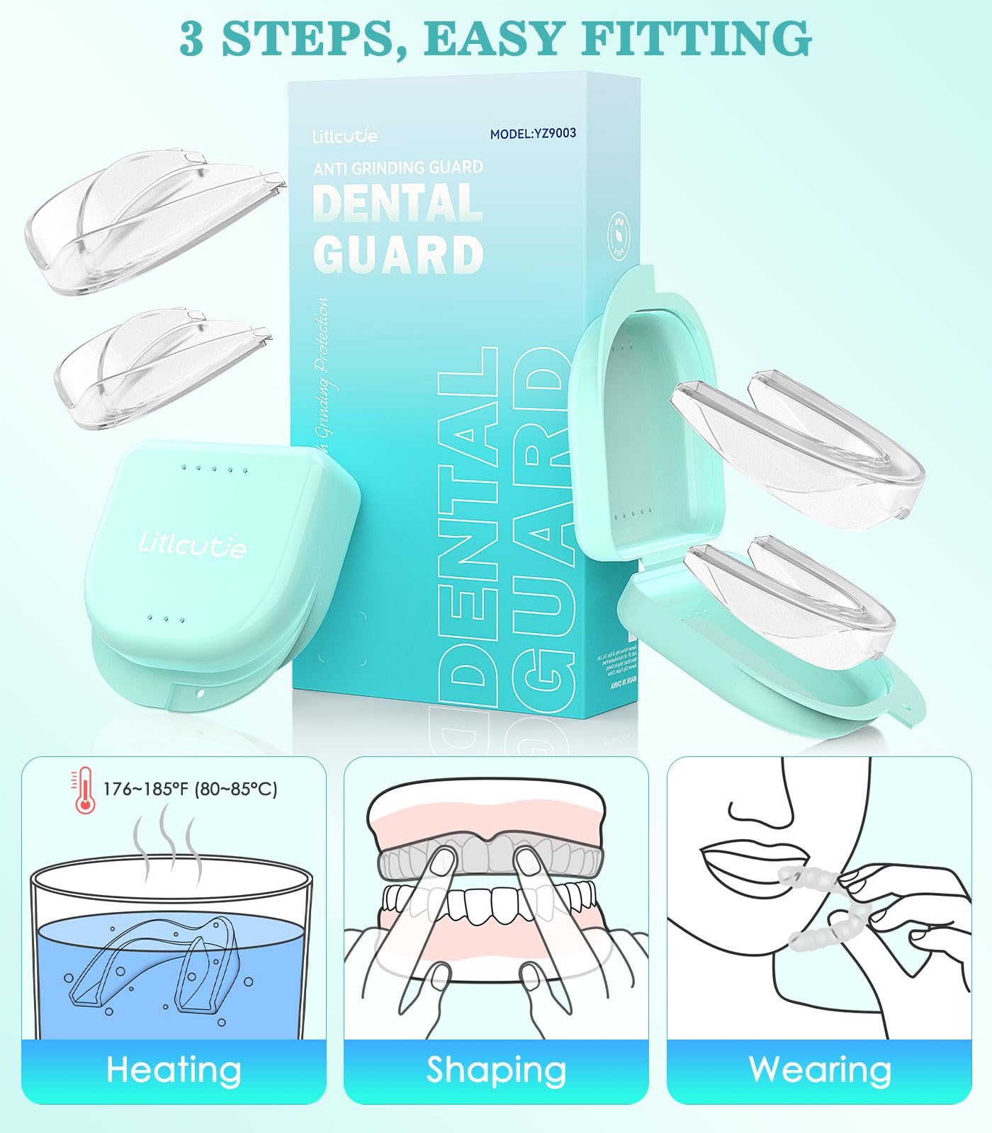 Night guard helps relax jaw muscles during sleep