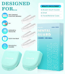Mouth guard being trimmed to fit—DIY sizing