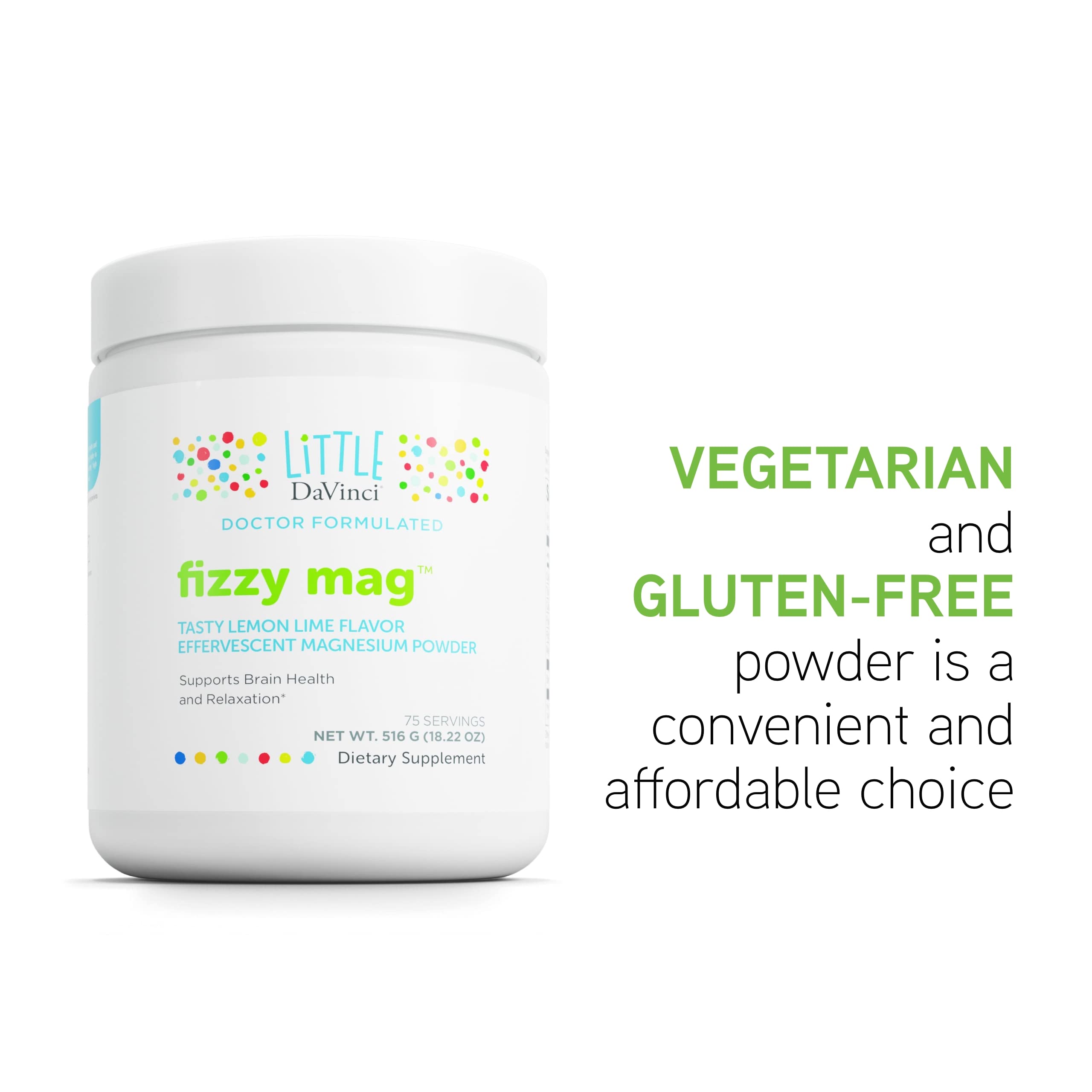 Whole bottle of Little DaVinci Fizzy Mag