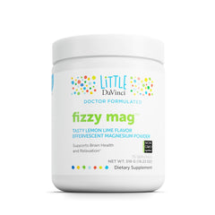 Front view of Little DaVinci Fizzy Mag bottle