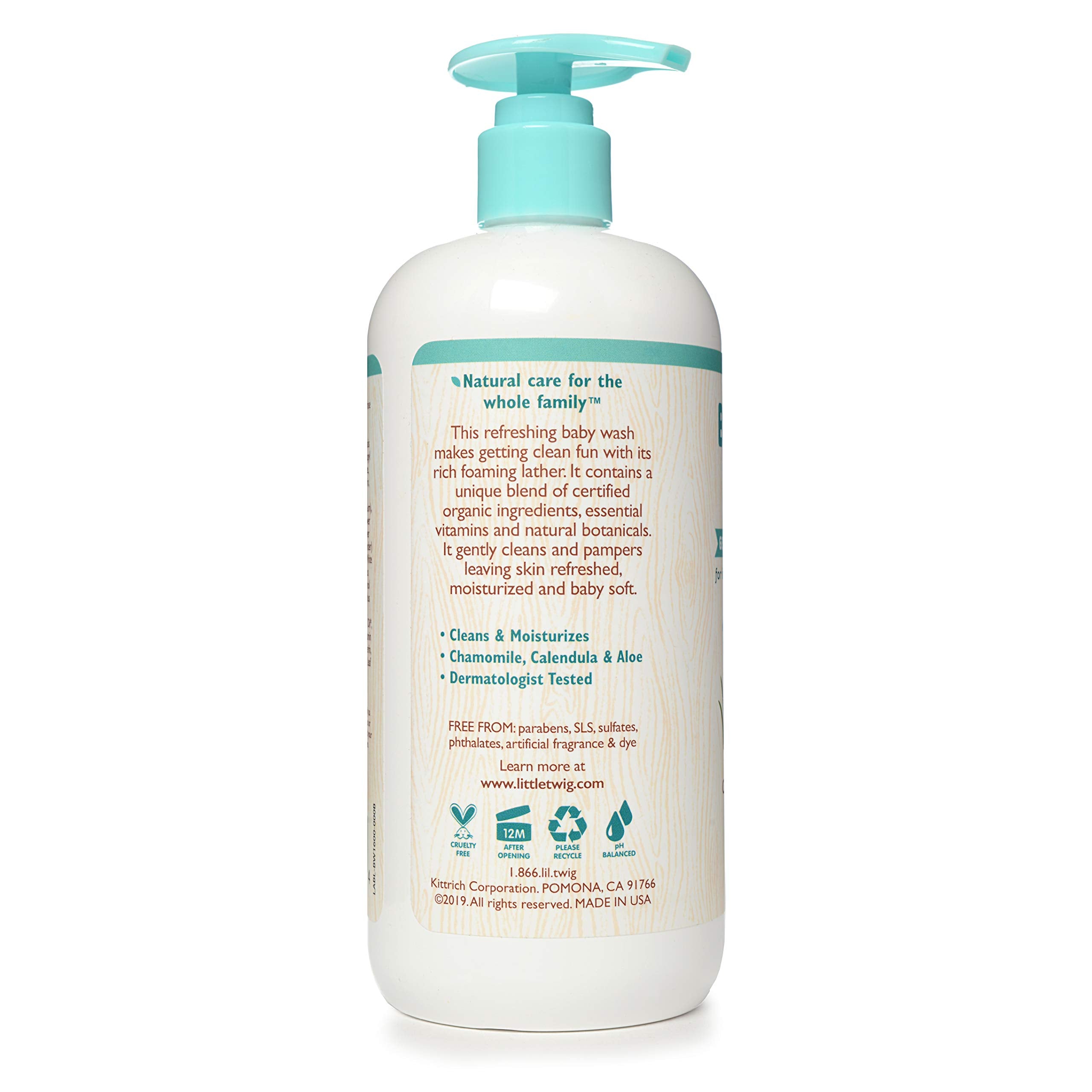 Foaming gentle cleanse of Little Twig Baby Wash
