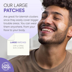 LivaClean patch cut-to-size feature for customizable coverage.