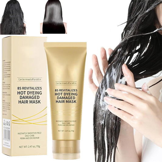 Livalur 8S hair mask bottle showing fast conditioning and nourishment for hair