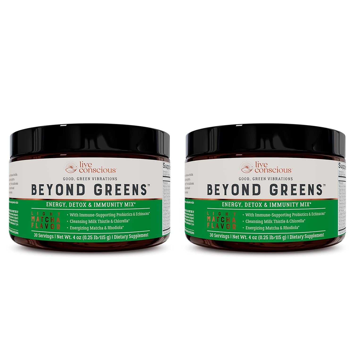 Live Conscious Beyond Greens Matcha flavor product hero image