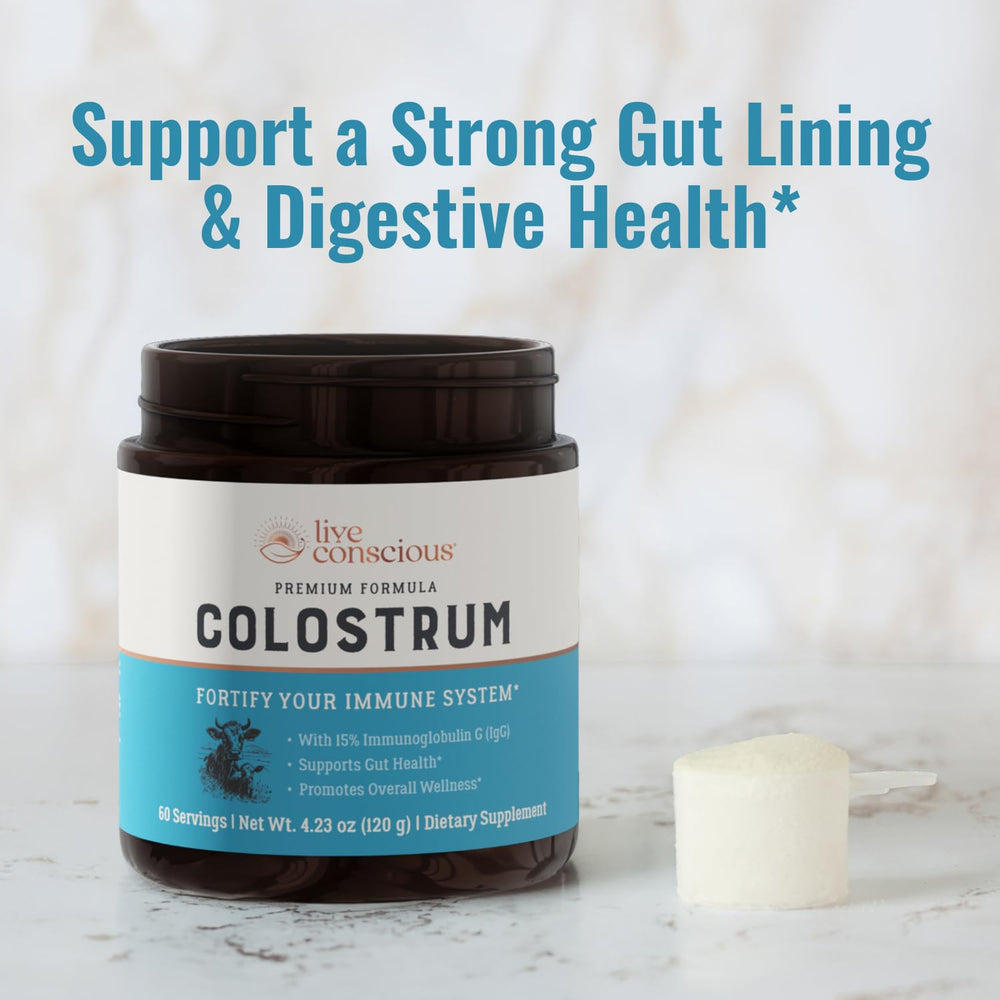 Colostrum powder dissolving quickly in water