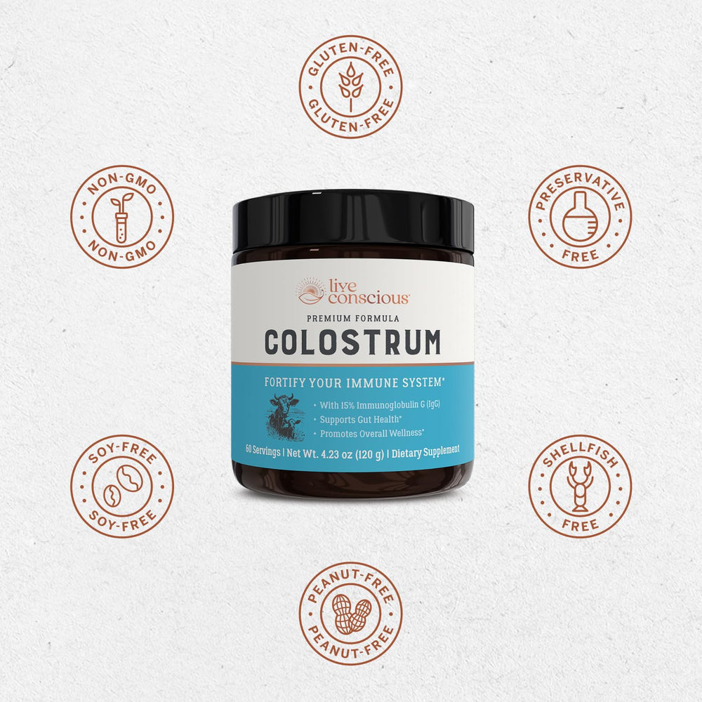 Lactoferrin supplement detail on packaging