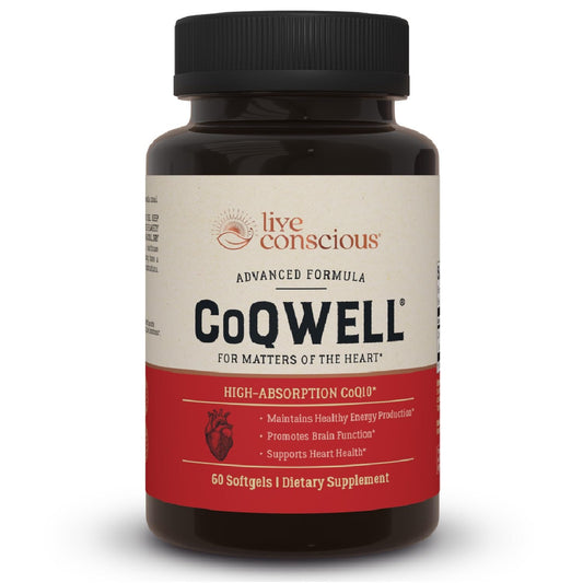 CoQWell bottle with 60 softgels