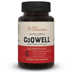 CoQWell bottle with 60 softgels