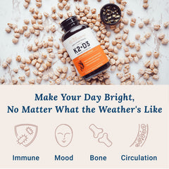 Live Conscious bottle and label for Vitamin K2 MK7 with D3