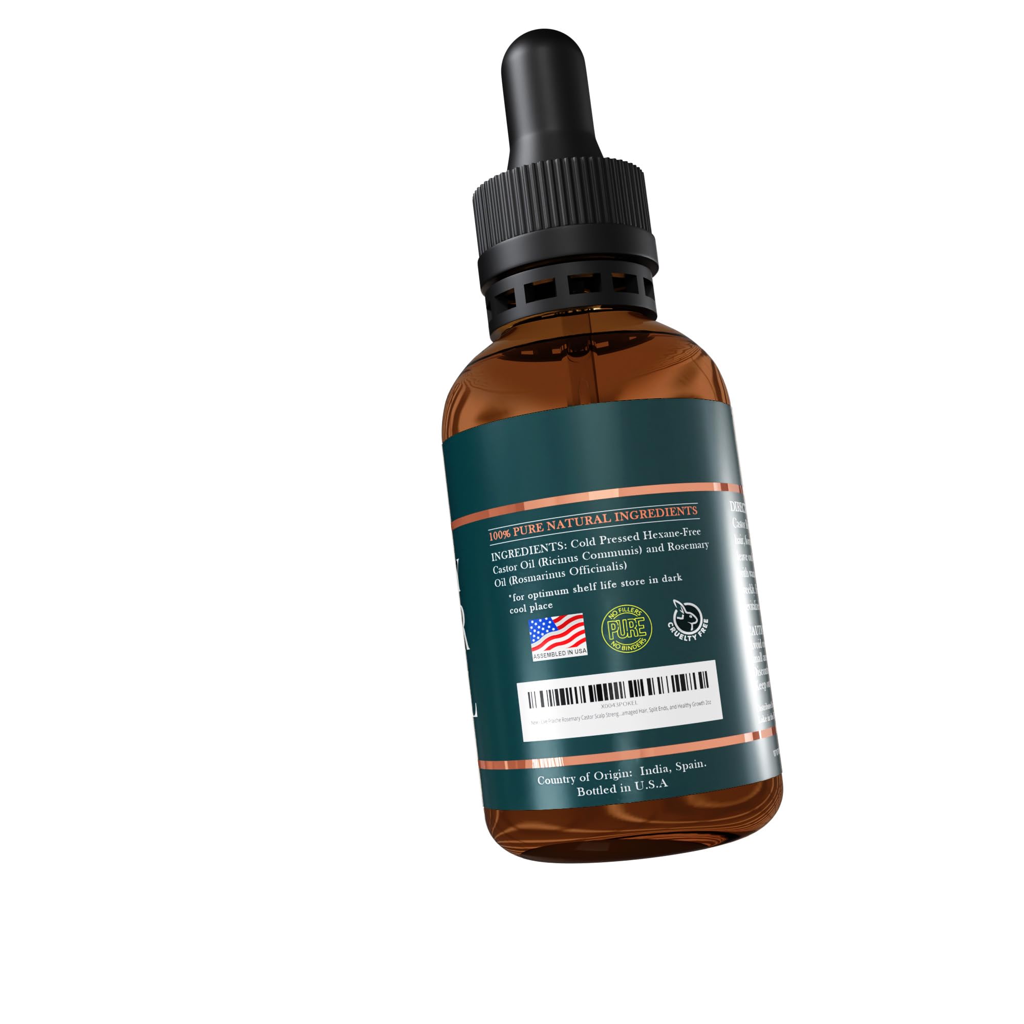 Healthy-looking hair after regular use of Live Fraiche rosemary oil.