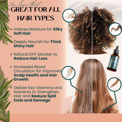 Applying Live Fraiche rosemary oil to the scalp for nourishment.