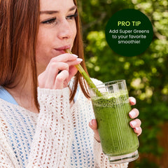 Berry flavor Live It Up Super Greens powder