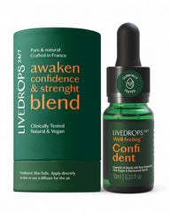 Livedrops 24/7 Confident essential oil bottle with Rose Damascena