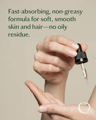 Ingredients: cold-pressed Sweet Almond, Apricot Seed, Sesame oils