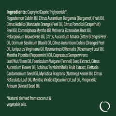 Front view of 10ml emerald glass bottle with child-resistant cap