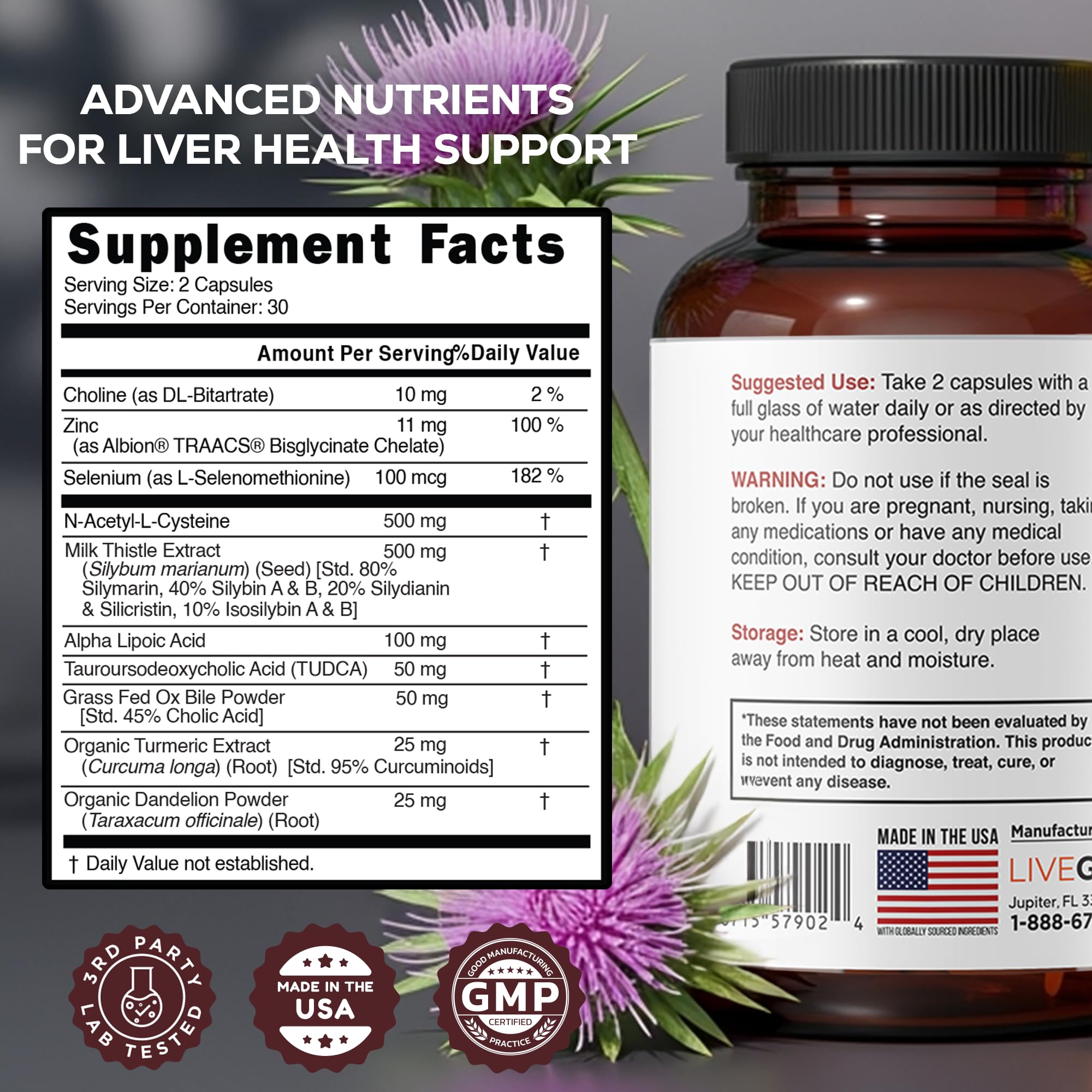 Alpha lipoic acid and essential minerals in the formula