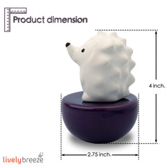Lively Breeze spiky hedgehog car diffuser for travel-friendly scenting.