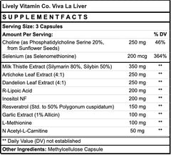 Viva La Liver capsules alongside packaging